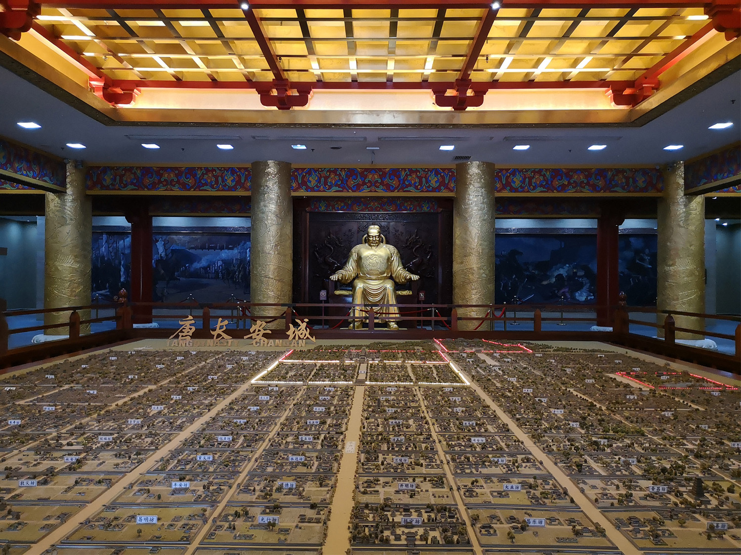 西安大唐芙蓉園李世民塑像