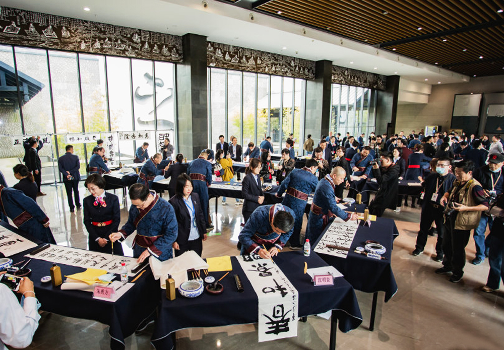 紹興第三十六屆蘭亭書法節(jié)開幕式活動現(xiàn)場