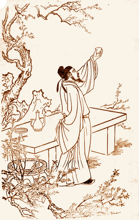 李白月下獨酌場景配圖